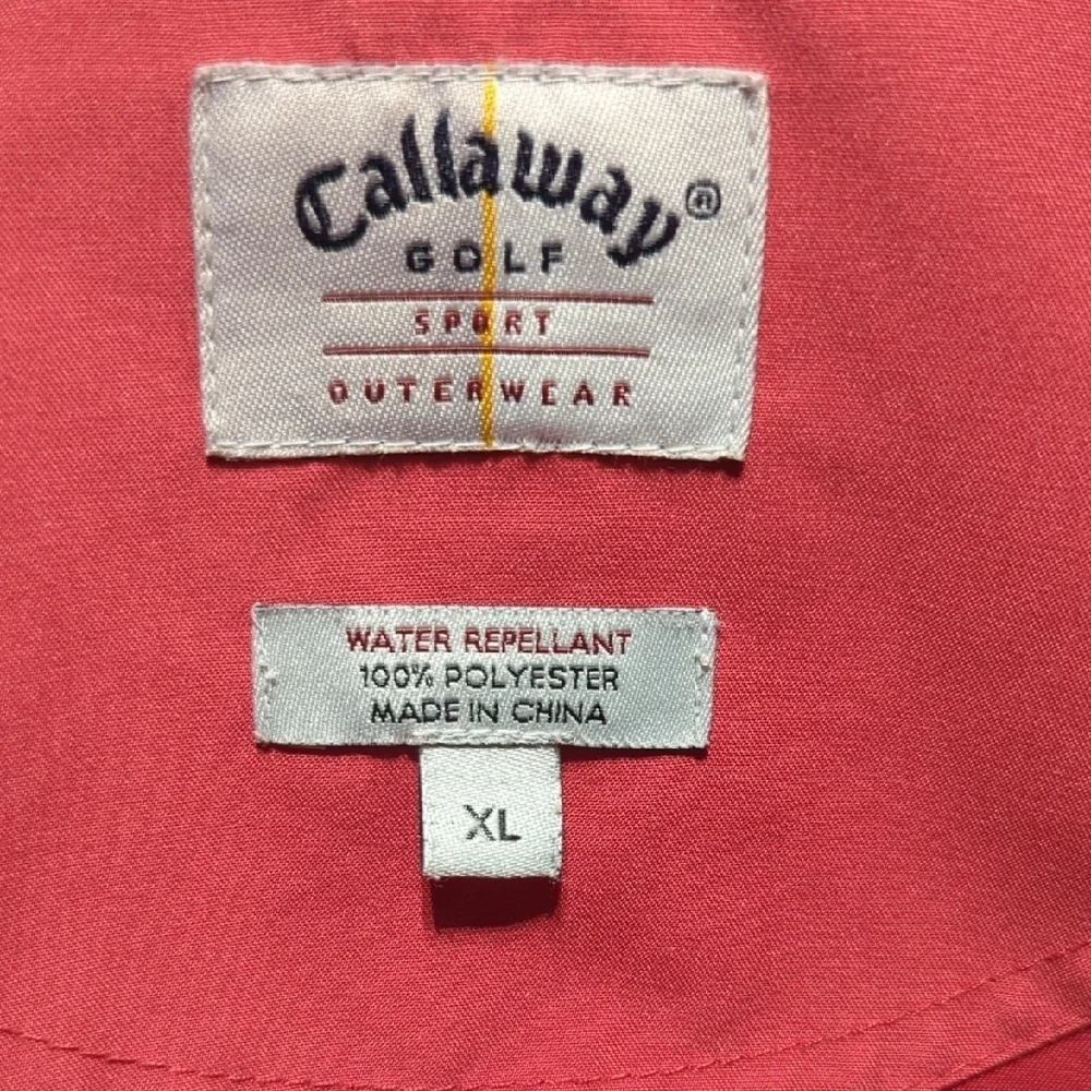Callaway Red and Navy Windbreaker Jacket